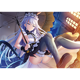 『DeepOne 虚無と夢幻のフラグメント』 A5アクリルパネル エーリカ［夜巡る紫玉］