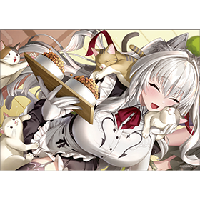 『スイートホームメイド』 A5アクリルパネル 【モフモフさん、いらっしゃい！】彩葉