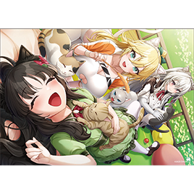 『スイートホームメイド』 A5アクリルパネル 【モフモフさん、いらっしゃい！】ひまり子
